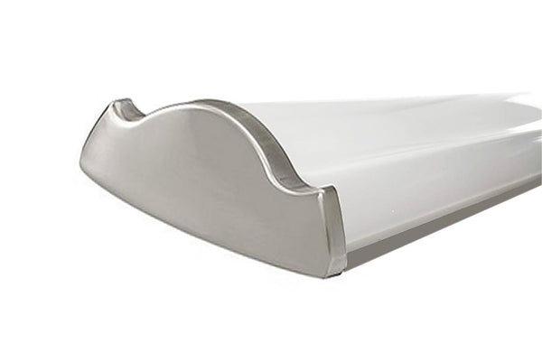 Hampton Bay 4 Ft Luxury Kitchen Light - Brushed Nickel Decorative Wraparound Ceiling Fixture with Selectable Color Temperature - 3000K, 4000K, 5000K