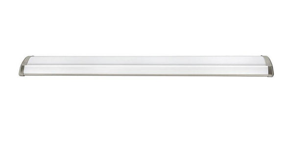 Hampton Bay 4 Ft Luxury Kitchen Light - Brushed Nickel Decorative Wraparound Ceiling Fixture with Selectable Color Temperature - 3000K, 4000K, 5000K