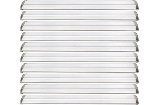 Hampton Bay 4 Ft Luxury Kitchen Light - Brushed Nickel Decorative Wraparound Ceiling Fixture with Selectable Color Temperature - 3000K, 4000K, 5000K