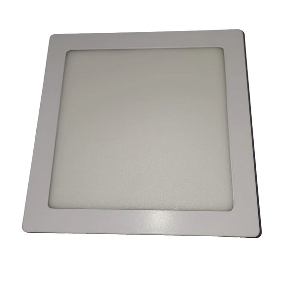 White 18 Watt 8.5 Inch Indoor Square Surface Mount LED Panel Light- 4000K