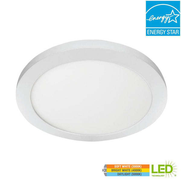 11 in. Round Edge-Lit 12.5W Dimmable Color Changing LED Flushmount Flat Panel Light - ORILIS LED LIGHTING SOLUTIONS