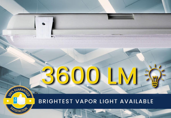 2 Ft. 36W 6500K Integrated LED Water Vapor Tight Lighting Fixture
