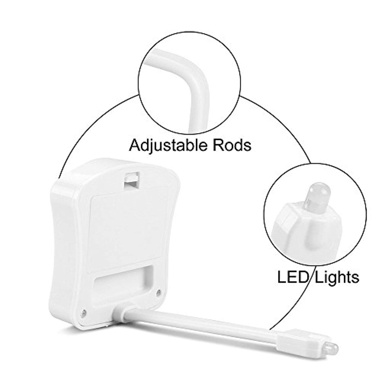 Smart Motion Sensor Lights 8 Color Waterproof Toilet Seat LED