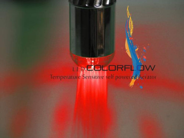 COLORFLOW Temperature Sensitive LED Faucet Light - Hydroelectric - ORILIS LED LIGHTING SOLUTIONS