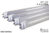 4 FT 4500K Double Ended 22 Watt LED Tubes - 3,000 Lumens - SMD2835 (4 PK)