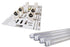 Pre-Wired 8 Ft T12/T8 LED Conversion Kit - Convert Single Pin Fluorescent to 4 Light Double-Ended LED