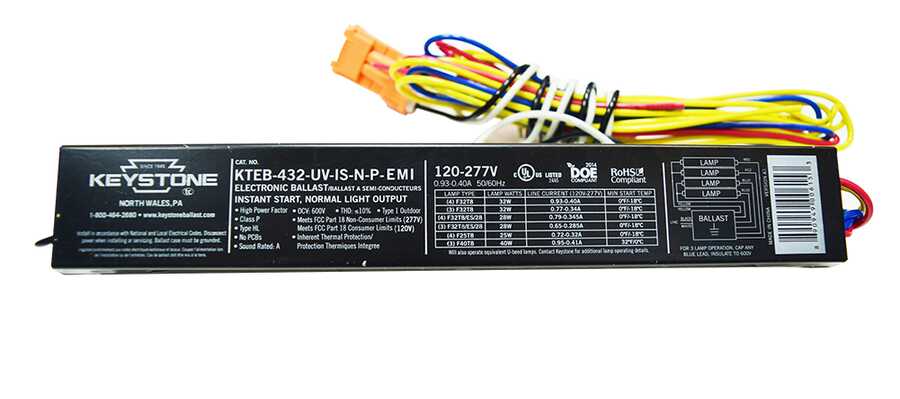 Keystone light shop ballast