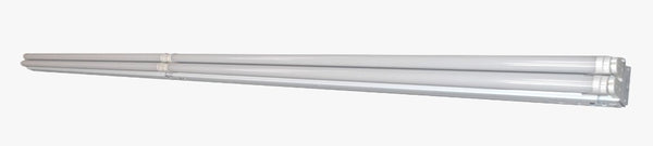 8 Ft. 88W White Flush Mount Tandem Hardwired Ceiling Fixture + (4) LED T8 Tubes