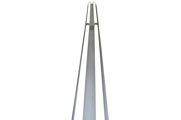 8 Ft. 88W White Flush Mount Commercial Hardwired Ceiling Fixture + (4) LED T8 Tubes