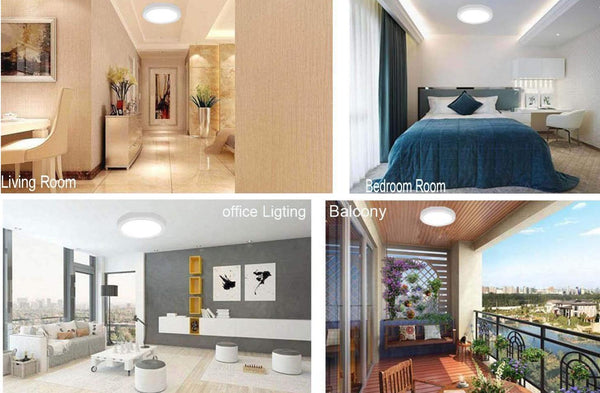 11 in. Round Edge-Lit 12.5W Dimmable Color Changing LED Flushmount Flat Panel Light - ORILIS LED LIGHTING SOLUTIONS