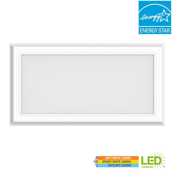 1 Ft x 2 Ft LED 24W Dimmable Color Changing Flat Panel Light with Decorative Frame - ORILIS LED LIGHTING SOLUTIONS