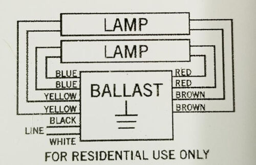 Accupro 1 or 2 lamp T12 Rapid-Start Electronic Ballast 703-00004-001